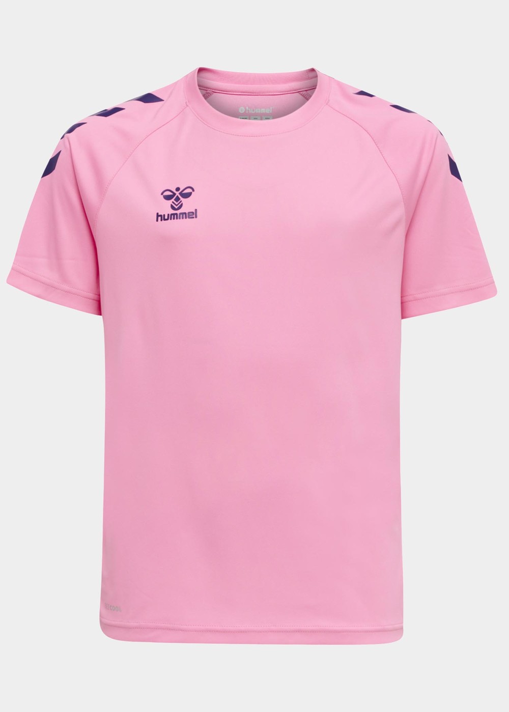 Hmlcore Xk Core Poly Tee S/S K, Cotton Candy, 140, Löpar-T-Shirts | Junior - Aktivitet - Löparkläder - Löpar-t-shirts | Padelspecialisterna