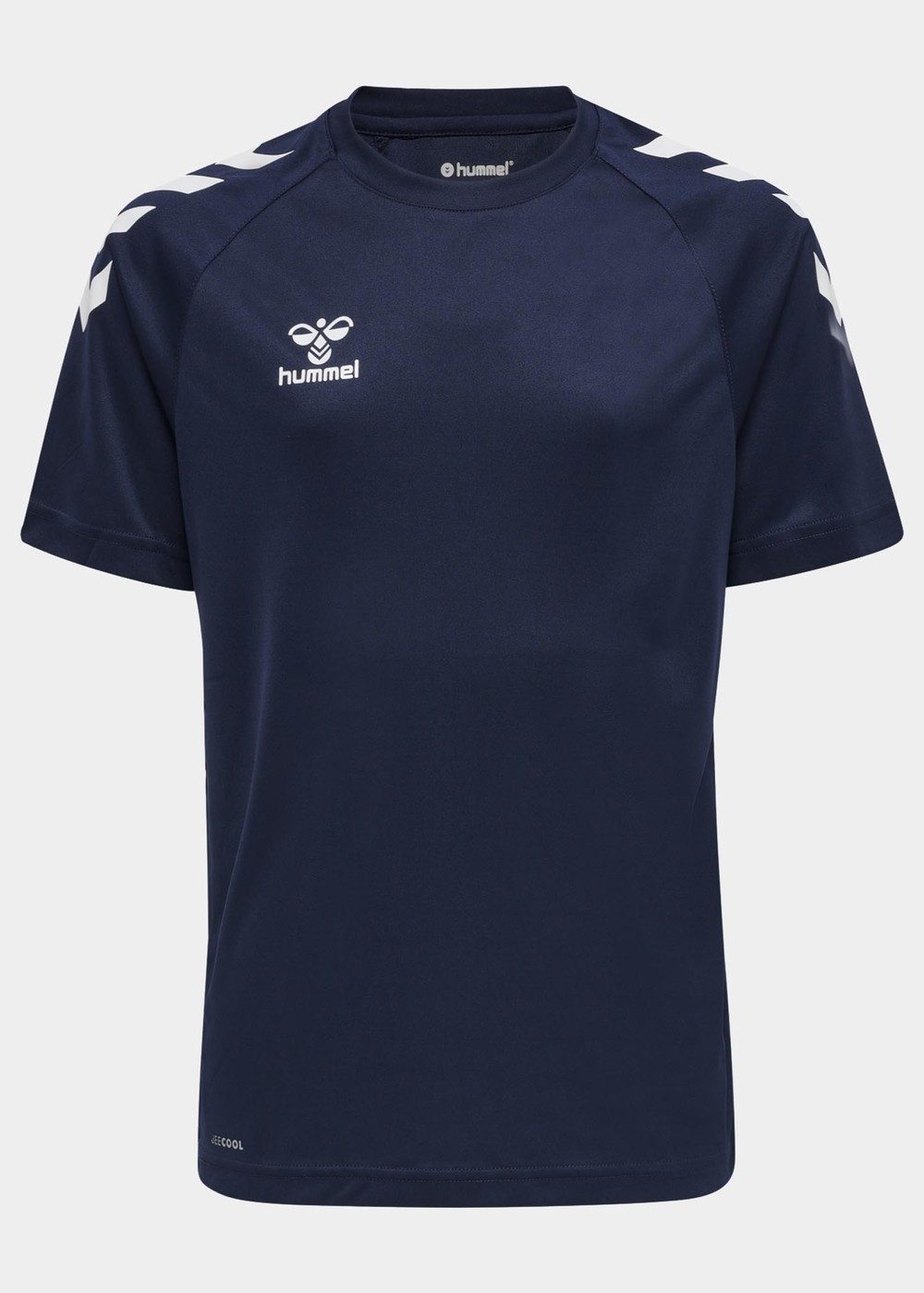 Hmlcore Xk Core Poly Tee S/S K, Marine, 164, Löpar-T-Shirts | Junior - Aktivitet - Löparkläder - Löpar-t-shirts | Padelspecialisterna