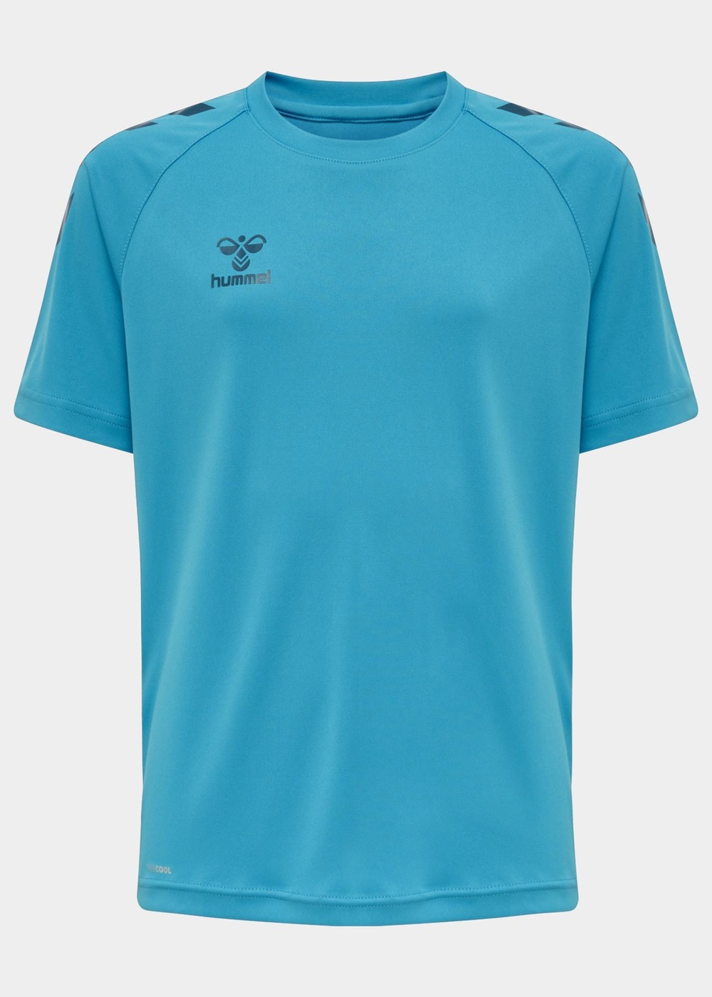 Hmlcore Xk Core Poly Tee S/S K, Blue Danube, 164, Löpar-T-Shirts | Junior - Aktivitet - LöparklÀder - Löpar-t-shirts | Padelspecialisterna