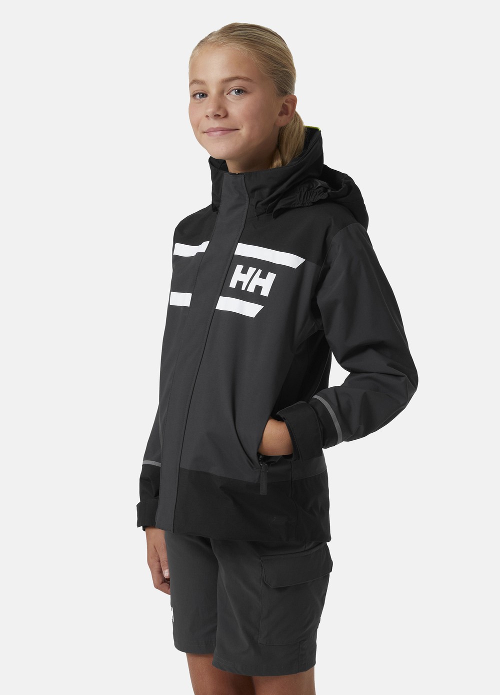 Jr Salt Port 2.0 Jac, 980 Ebony, 14, Jackor | Junior - Kläder - Jackor | Padelspecialisterna