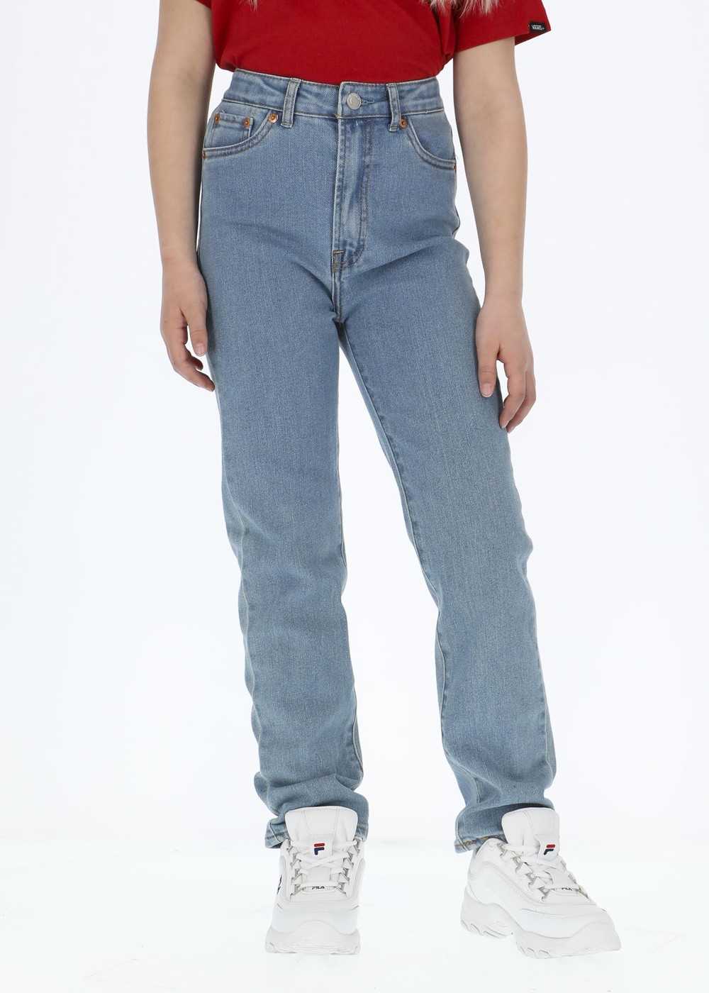 Ribcage Ankle Straight, Tango Chill, 10, Jeans | Junior - Kläder - Byxor - Jeans | Padelspecialisterna