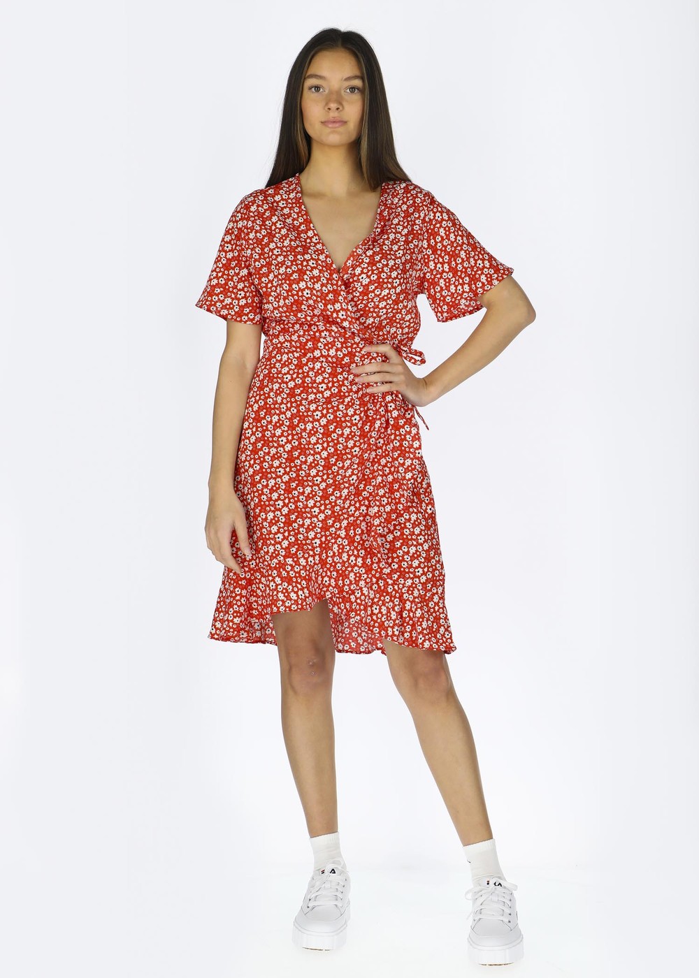Sankt Claud Short Dress W, Red Flower, 42, Bästsäljare | Dam - Bästsäljare | Padelspecialisterna