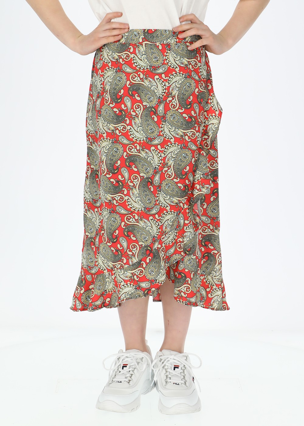 Sankt Claud Long Skirt Jr, Paisley Raspberry, 160, Klänningar | Junior - Kläder - Kjolar & Klänningar | Padelspecialisterna