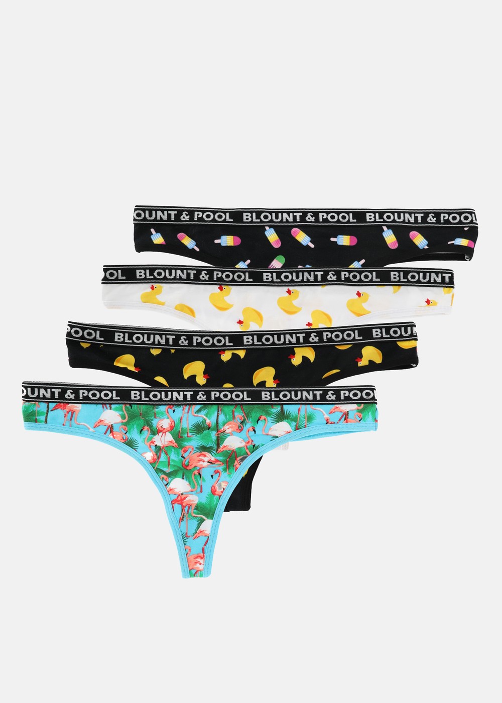 Tropical String 4p W, Yellow Duck/Black Yellow Duck/, S, Underkläder | Dam - Kläder - Underkläder | Padelspecialisterna