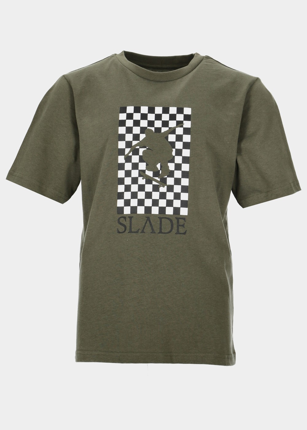 Check Tee Jr, Olive, 110, T-Shirts | Junior - Kläder - T-shirts | Padelspecialisterna