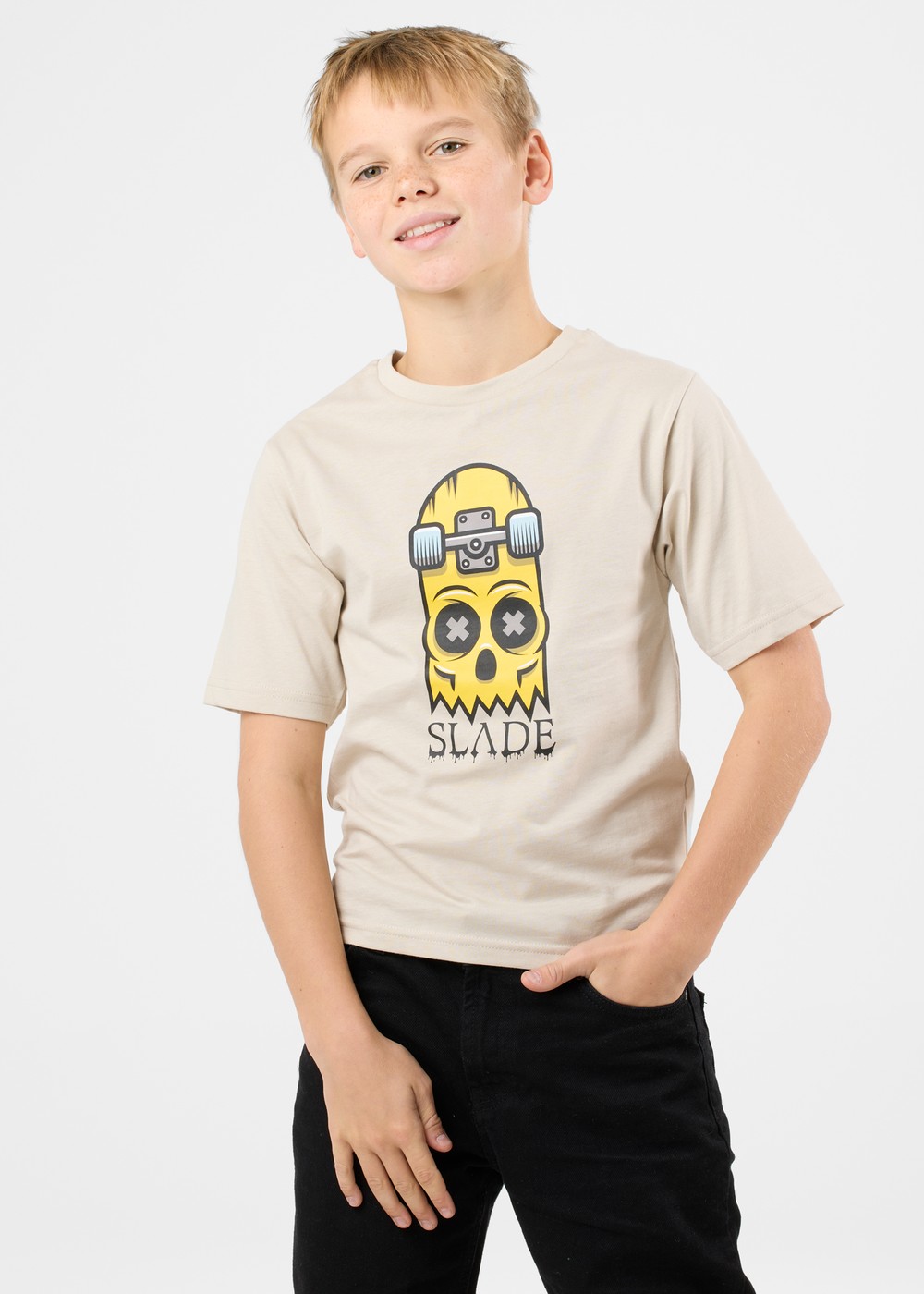 Halfboard Tee Jr, Khaki, 170, T-Shirts | Junior - Kläder - T-shirts | Padelspecialisterna