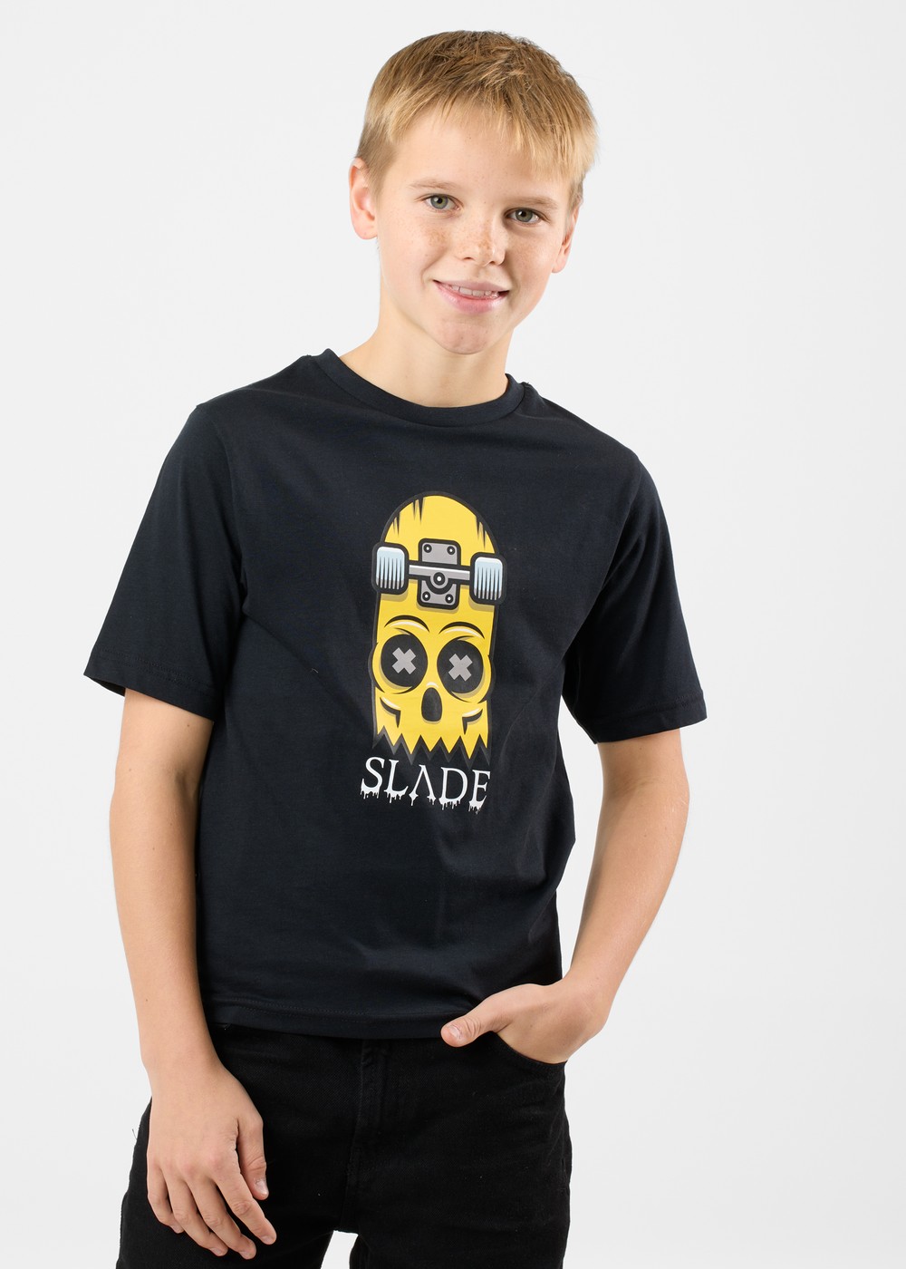 Halfboard Tee Jr, Black, 160, T-Shirts | Junior - Kläder - T-shirts | Padelspecialisterna