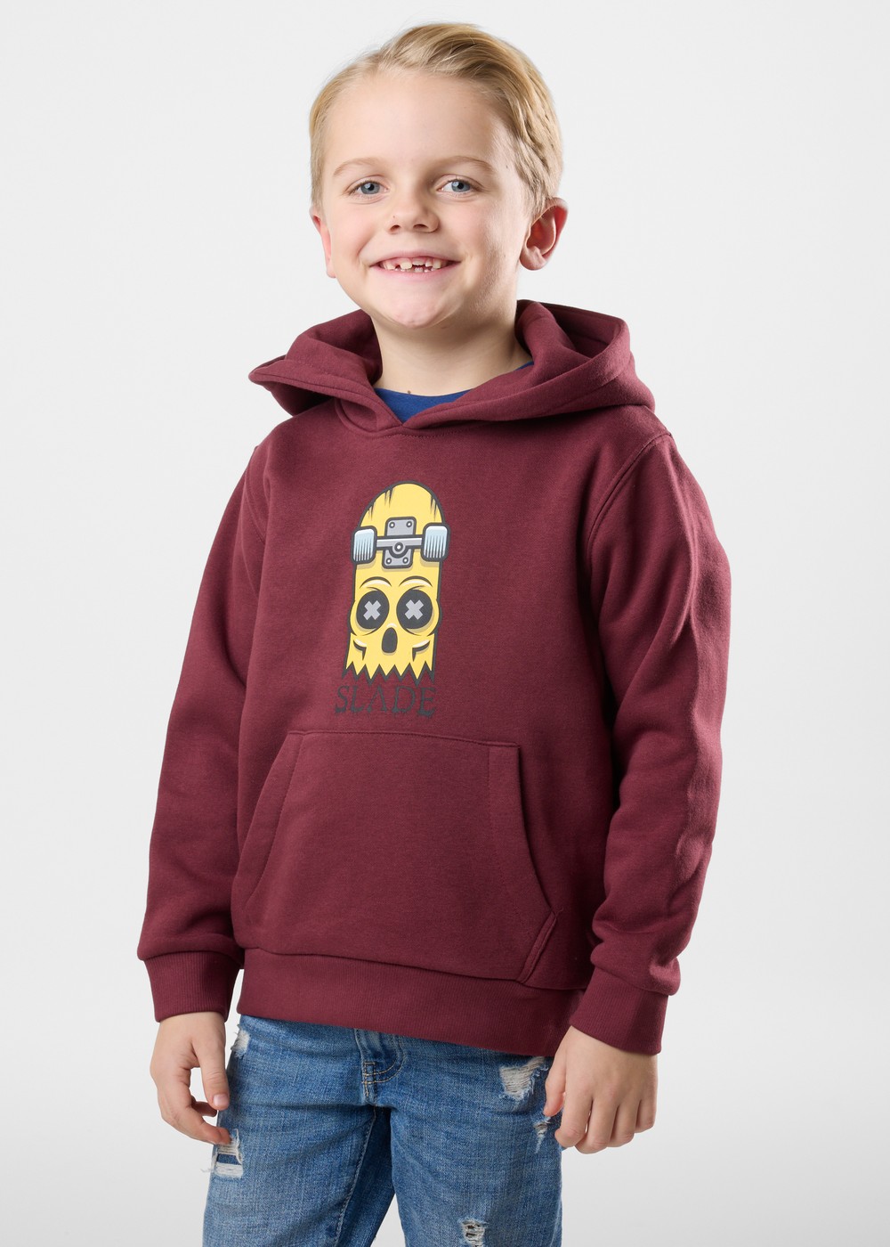 Halfboard Hood Jr, Burgundy, 100, Hoodies | Junior - Kläder - Tröjor - Hoodies | Padelspecialisterna