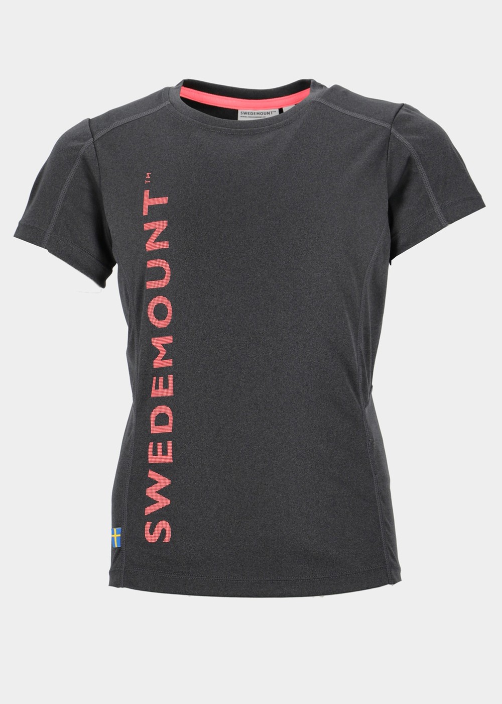 Training Logo Tee G Jr, Charcoal Melange/New Pink, 140, T-Shirts | Junior - Aktivitet - Outdoorkläder - T-shirts | Padelspecialisterna