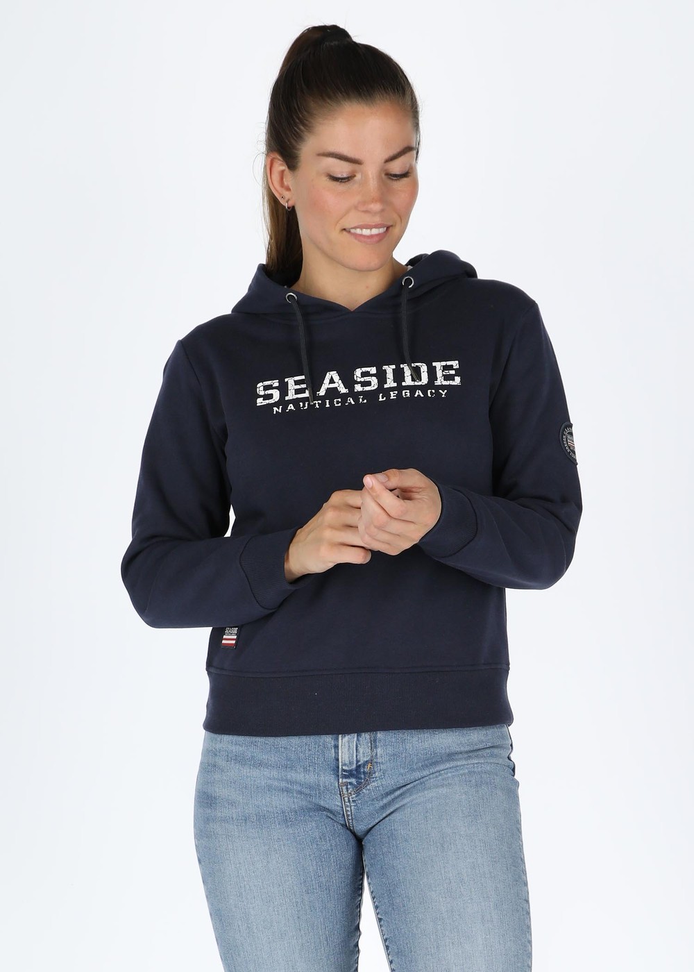 Nautical Xprnc Hood W, Navy, 40, Hoodies | Dam - Kläder - Tröjor - Hoodies | Padelspecialisterna