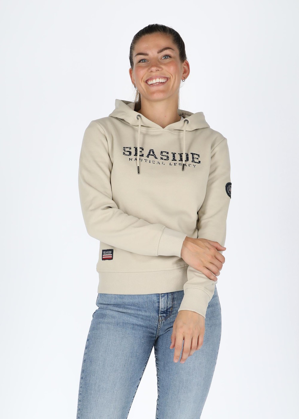 Nautical Xprnc Hood W, Khaki, 48, Hoodies | Dam - Kläder - Tröjor - Hoodies | Padelspecialisterna