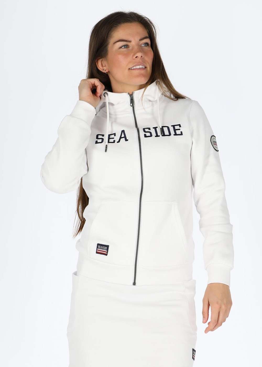 Nautical Xprnc Zip Hood W, White, 40, Hoodies | Dam - Kläder - Tröjor - Hoodies | Padelspecialisterna