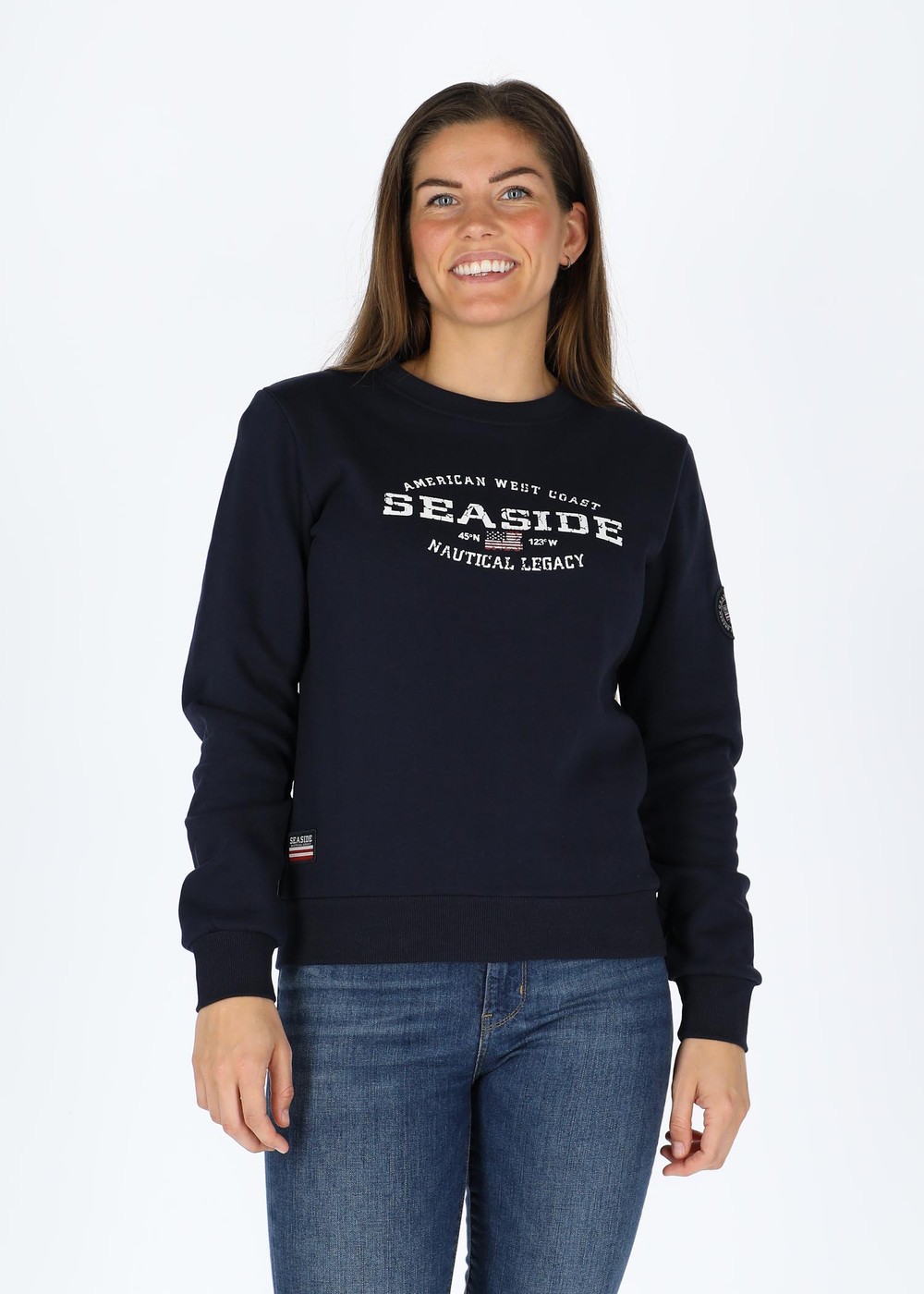 Nautical Xprnc Crewneck W, Navy, 38, Sweatshirts | Dam - Kläder - Tröjor - Sweatshirts | Padelspecialisterna