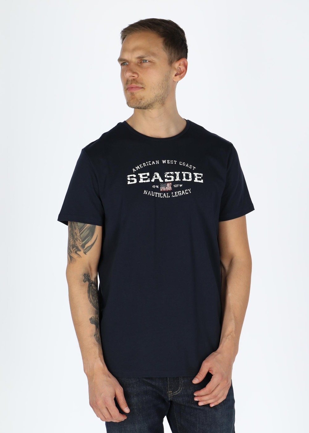 Nautical Tee, Navy, 3xl, T-Shirts | Herr - Kläder - T-shirts | Padelspecialisterna