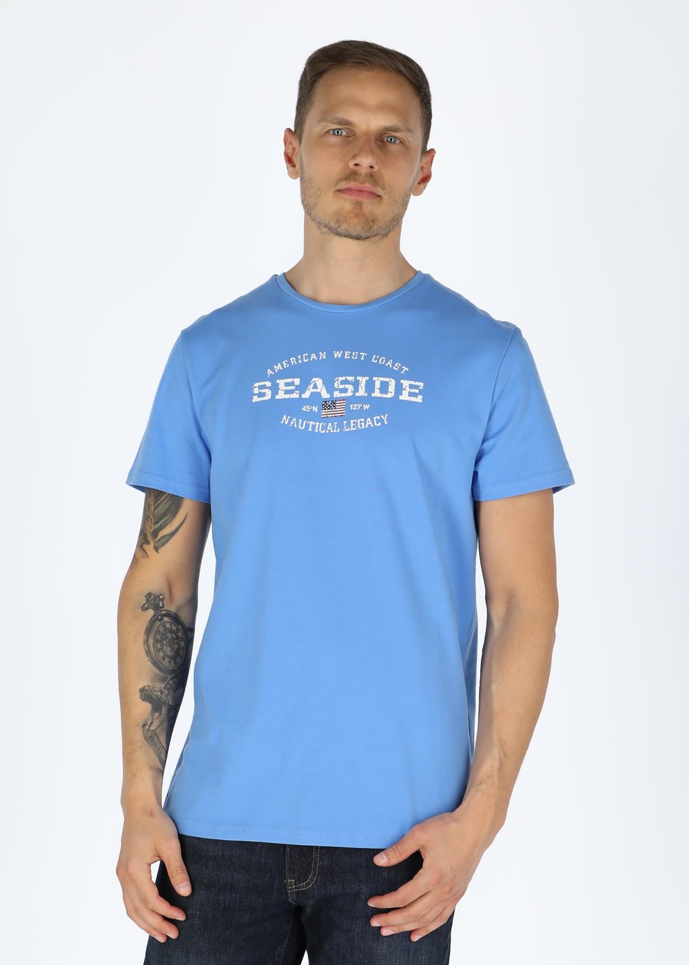 Nautical Tee, Pacific Blue, Xl, T-Shirts | Herr - Kläder - T-shirts | Padelspecialisterna