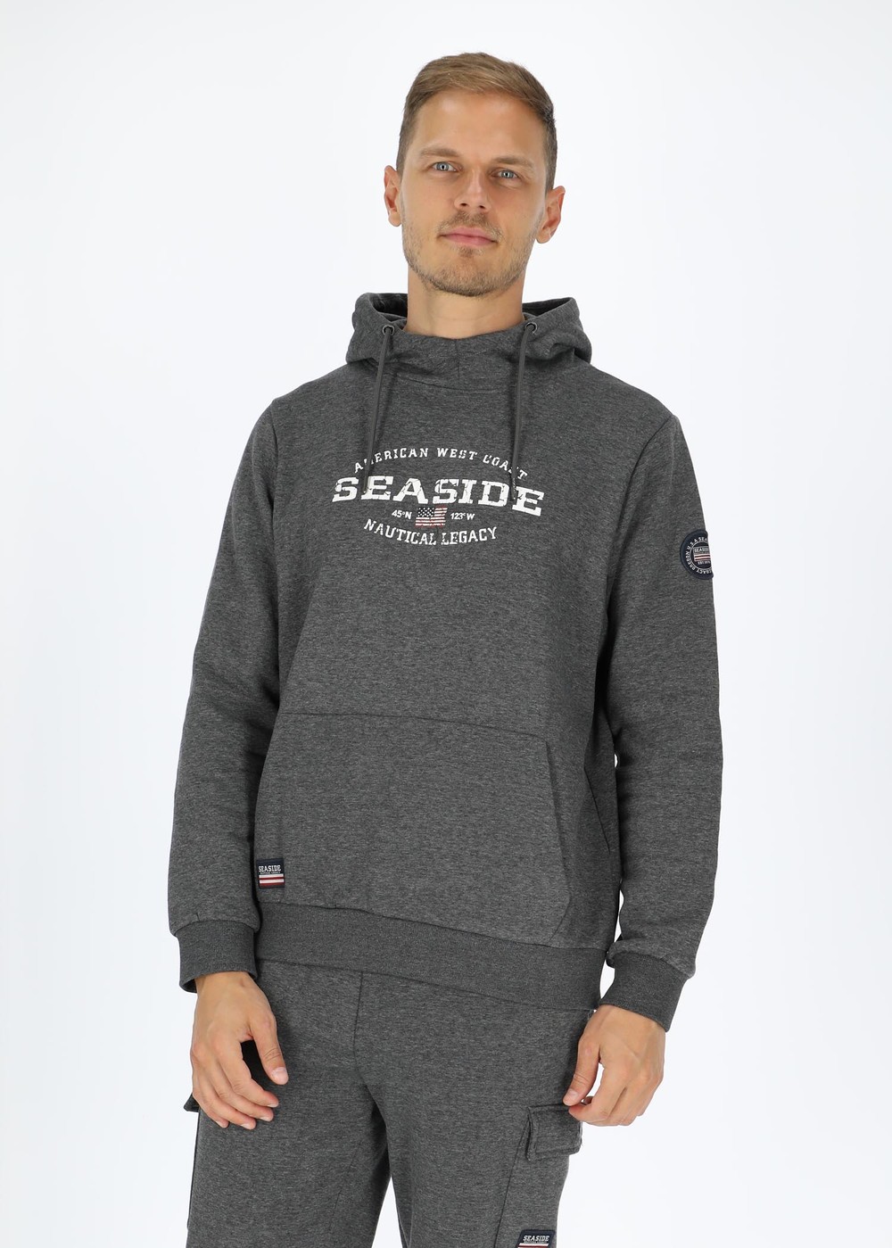 Nautical Xprnc Hood, Grey Melange, S, Hoodies | Herr - Kläder - Tröjor - Hoodies | Padelspecialisterna