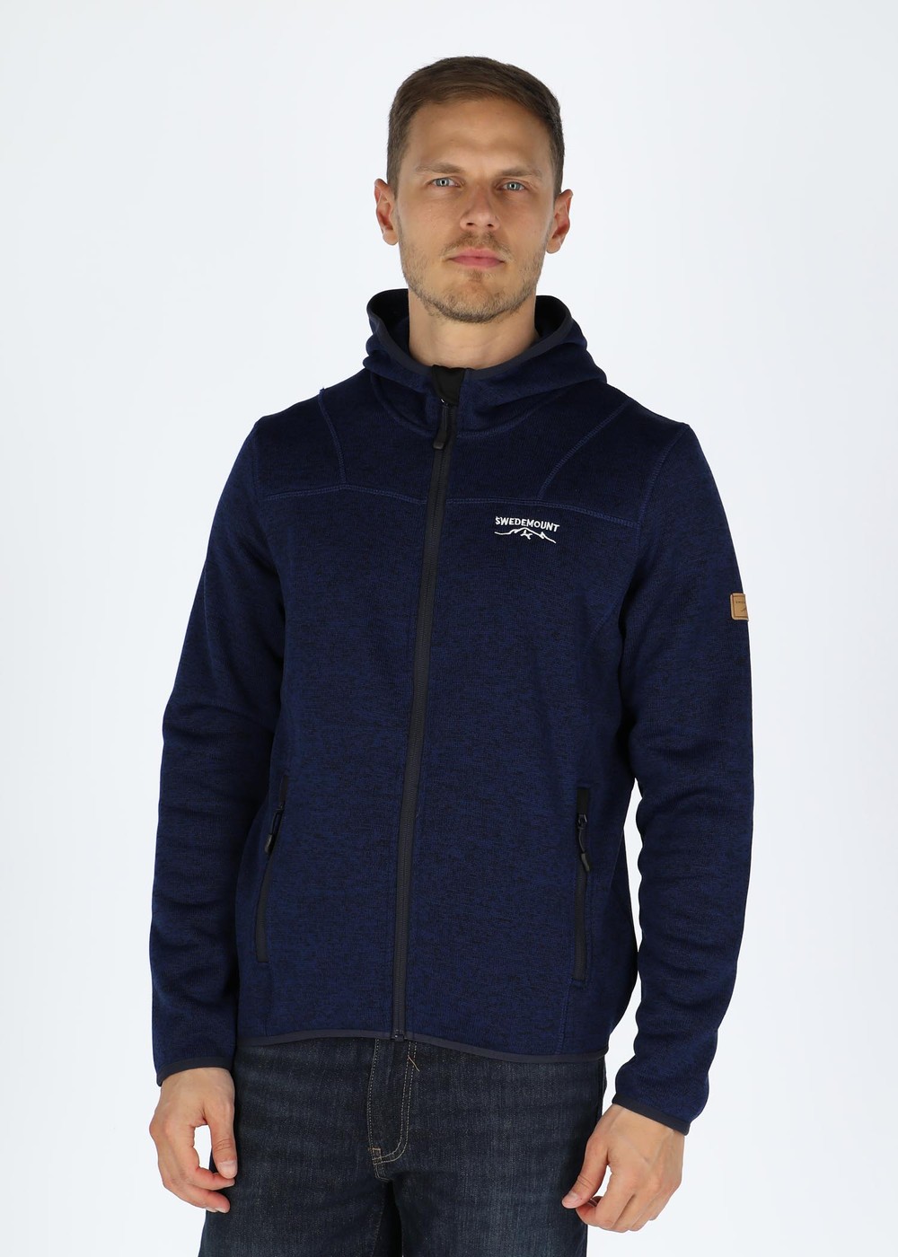 Reykjavik Fleece Hood Jacket 2.0, Navy Melange, M, Fleecetröjor | Herr - Kläder - Tröjor - Fleecetröjor | Padelspecialisterna