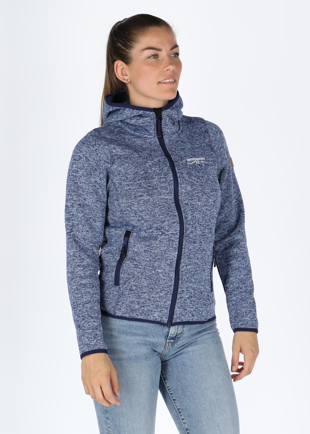 Reykjavik Fleece Hood Jacket 2.0 W, Lt. Blue Melange, 38, Fleecetröjor | Dam - Kläder - Tröjor - Fleecetröjor | Padelspecialisterna