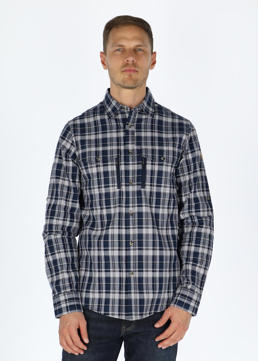 Nordkap Trekking Shirt, Navy Check, S, Långärmade Skjortor | Herr - Kläder - Skjortor - Långärmade skjortor | Padelspecialisterna