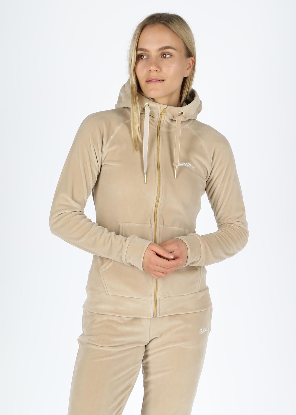 La Velour Jacket W, Savannah Beige, 36, Tröjor | Dam - Aktivitet - Outdoorkläder - Tröjor | Padelspecialisterna