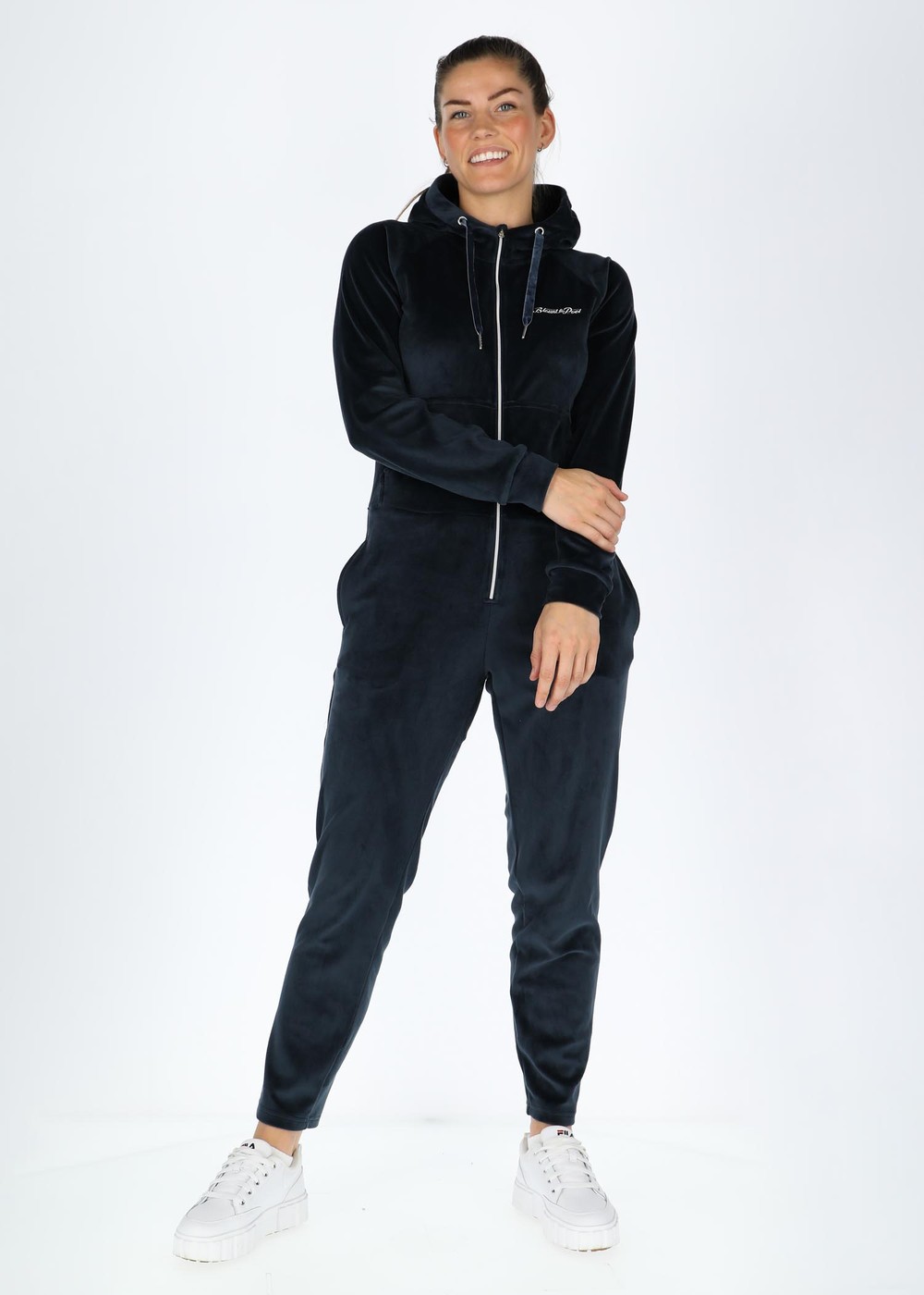 La Velour Jumpsuit W, Dk. Navy, 38, Dam | Mode - Mjukiskläder - Dam | Padelspecialisterna