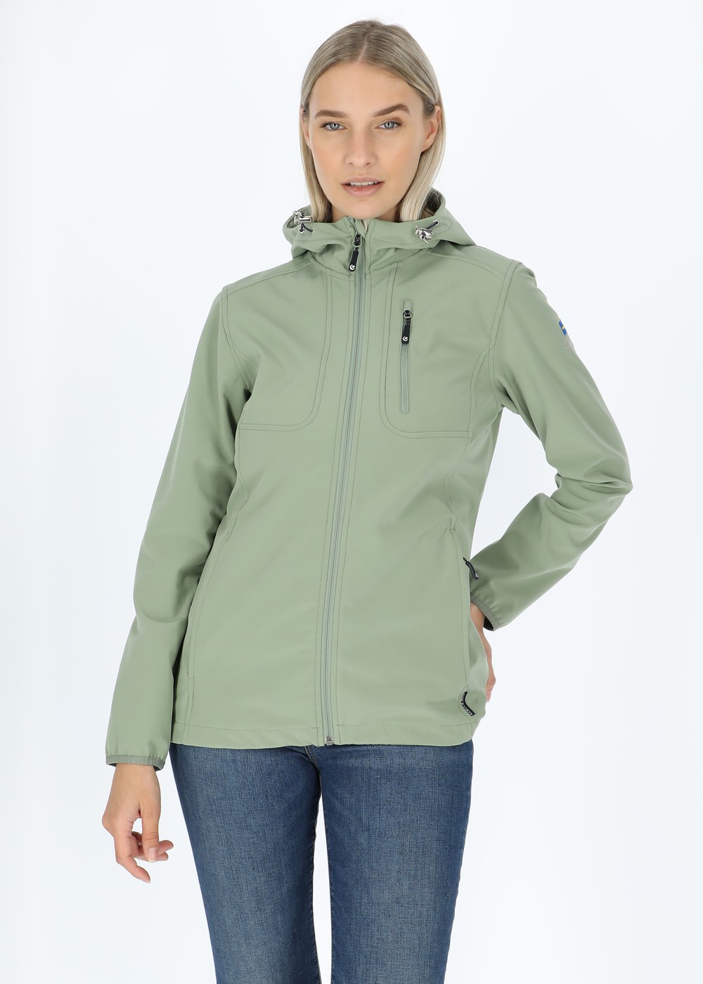 Julia Light Softshell Jacket W, Salvia, 42, Softshelljackor | Dam - KlÀder - Jackor - Softshelljackor | Padelspecialisterna