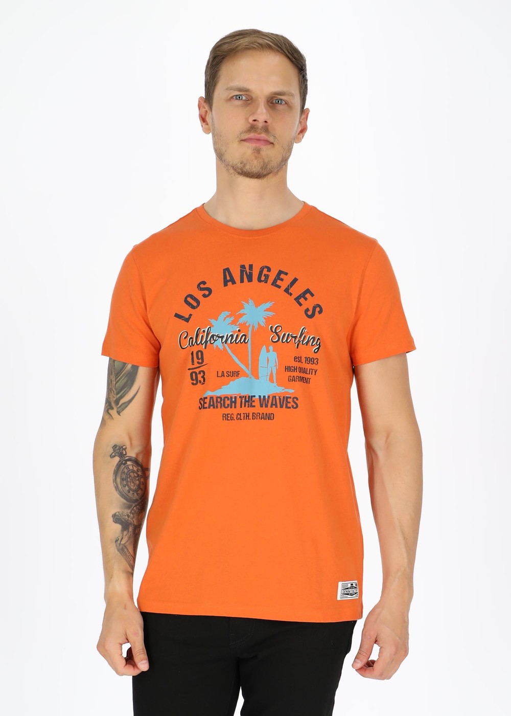 Los Angeles Tee, Orange, L, T-Shirts | Herr - Kläder - T-shirts | Padelspecialisterna