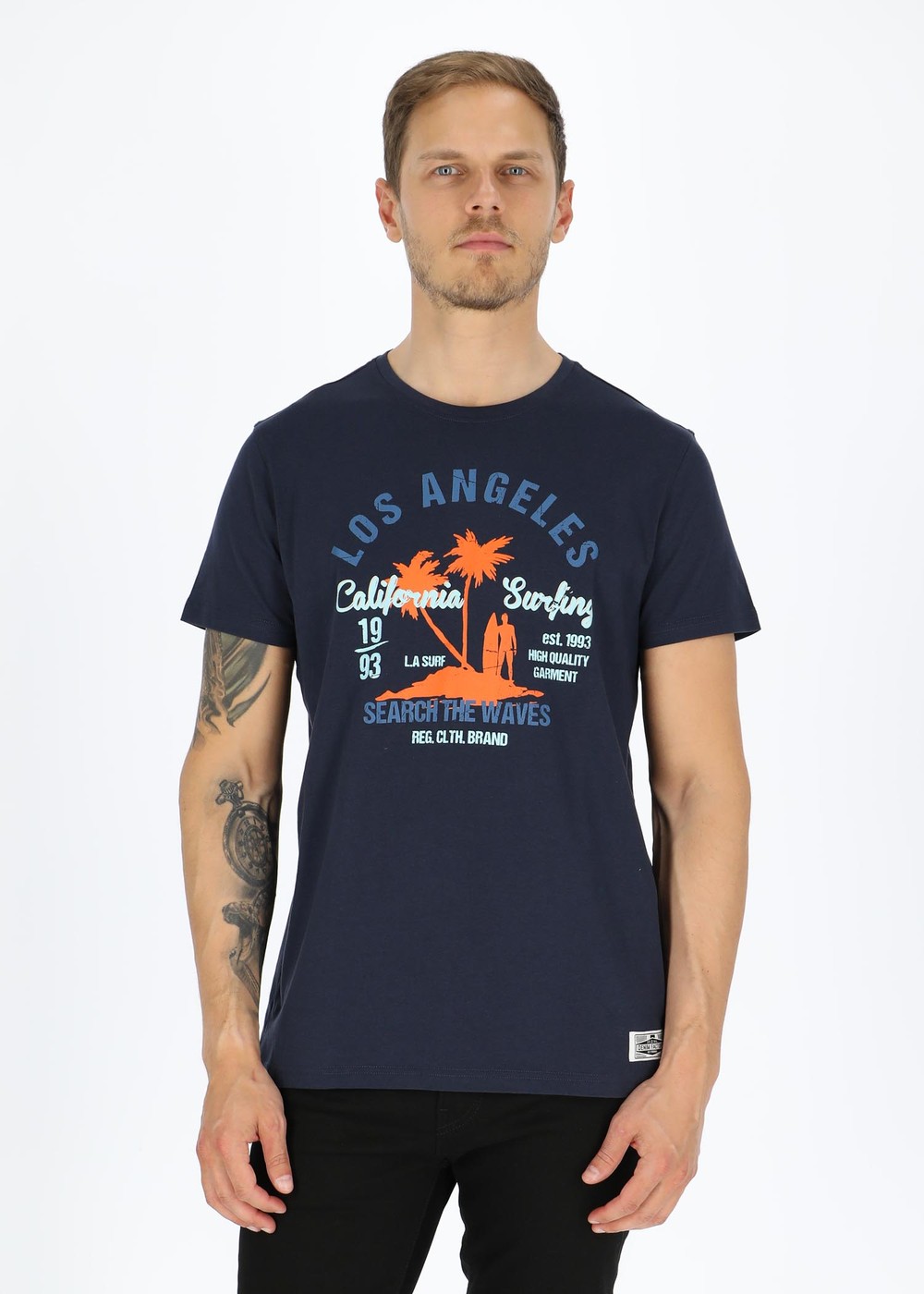 Los Angeles Tee, Navy, 4xl, T-Shirts | Herr - Kläder - T-shirts | Padelspecialisterna