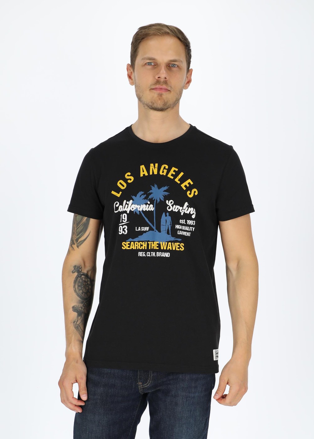 Los Angeles Tee, Black, L, T-Shirts | Herr - Kläder - T-shirts | Padelspecialisterna