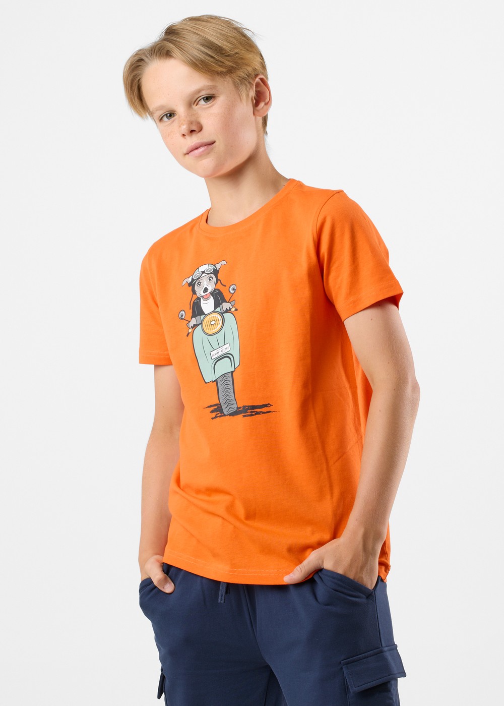 San Diego Tee B Jr, Orange, 160, T-Shirts | Junior - Kläder - T-shirts | Padelspecialisterna