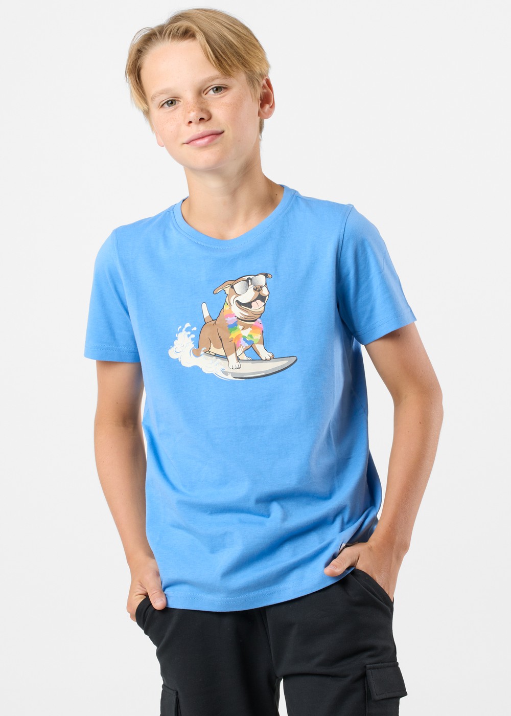 San Diego Tee B Jr, Blue, 120, T-Shirts | Junior - Kläder - T-shirts | Padelspecialisterna