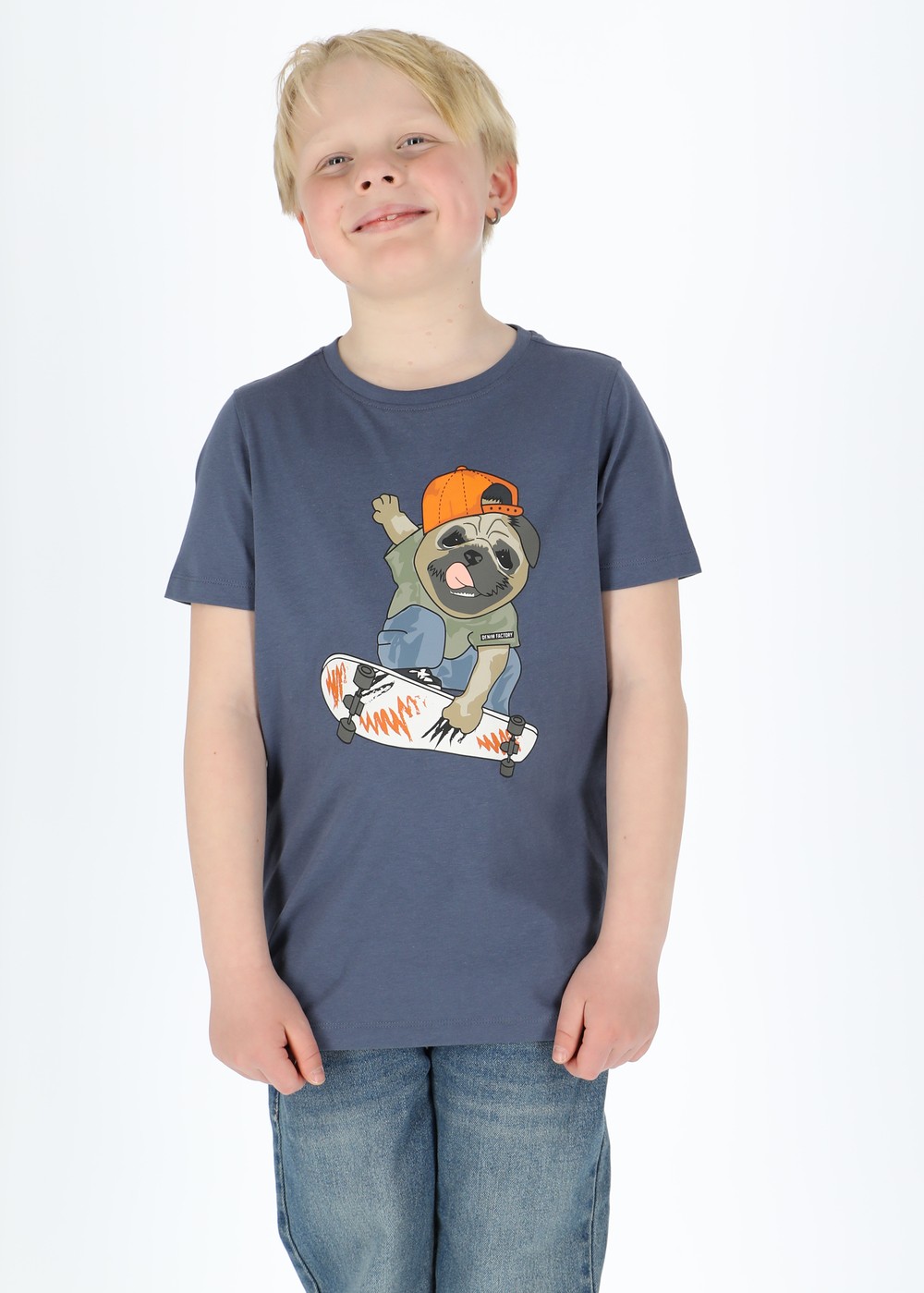 San Diego Tee B Jr, Denim Blue, 150, T-Shirts | Junior - Kläder - T-shirts | Padelspecialisterna