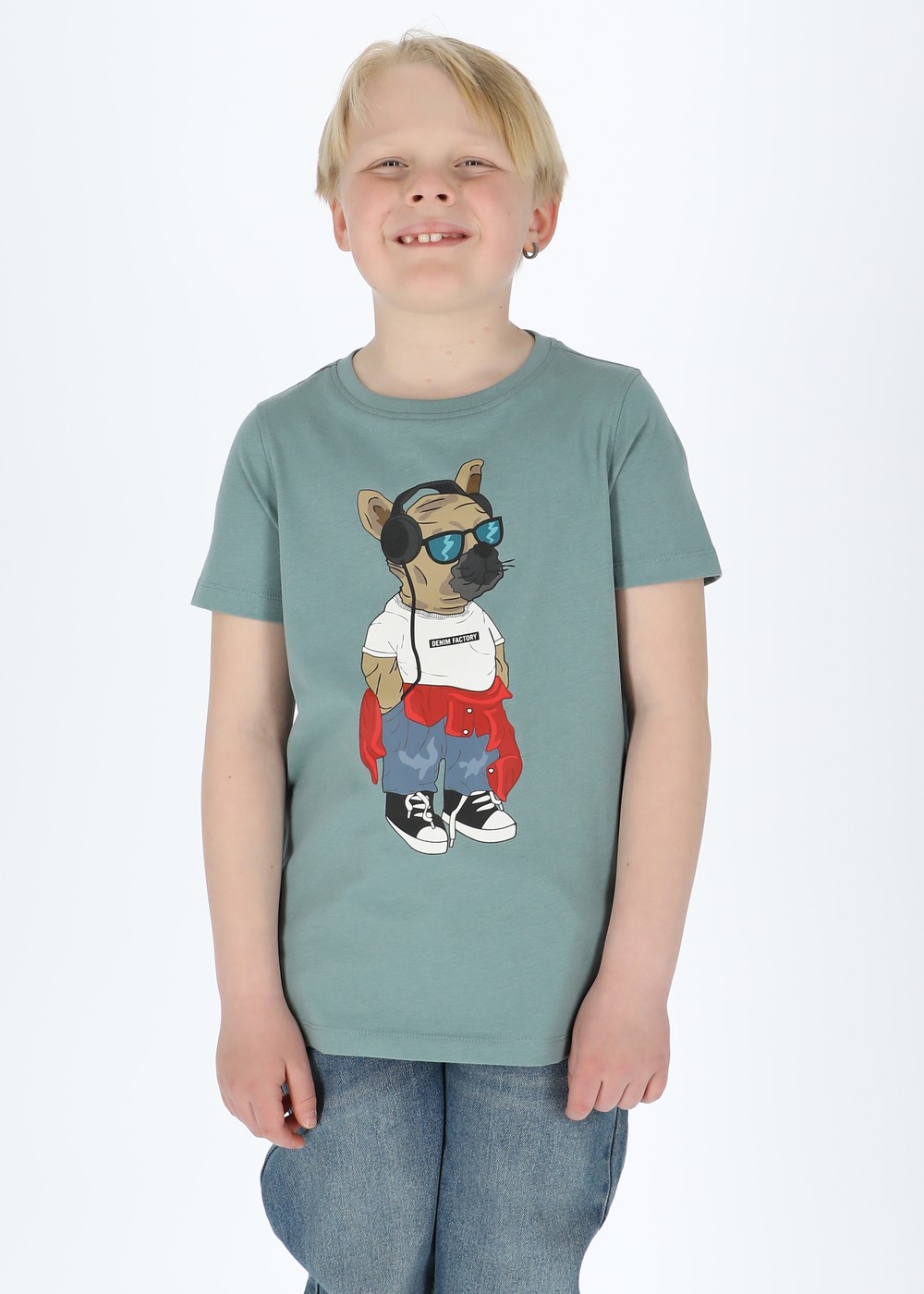 San Diego Tee B Jr, Sage Green, 150, T-Shirts | Junior - Kläder - T-shirts | Padelspecialisterna