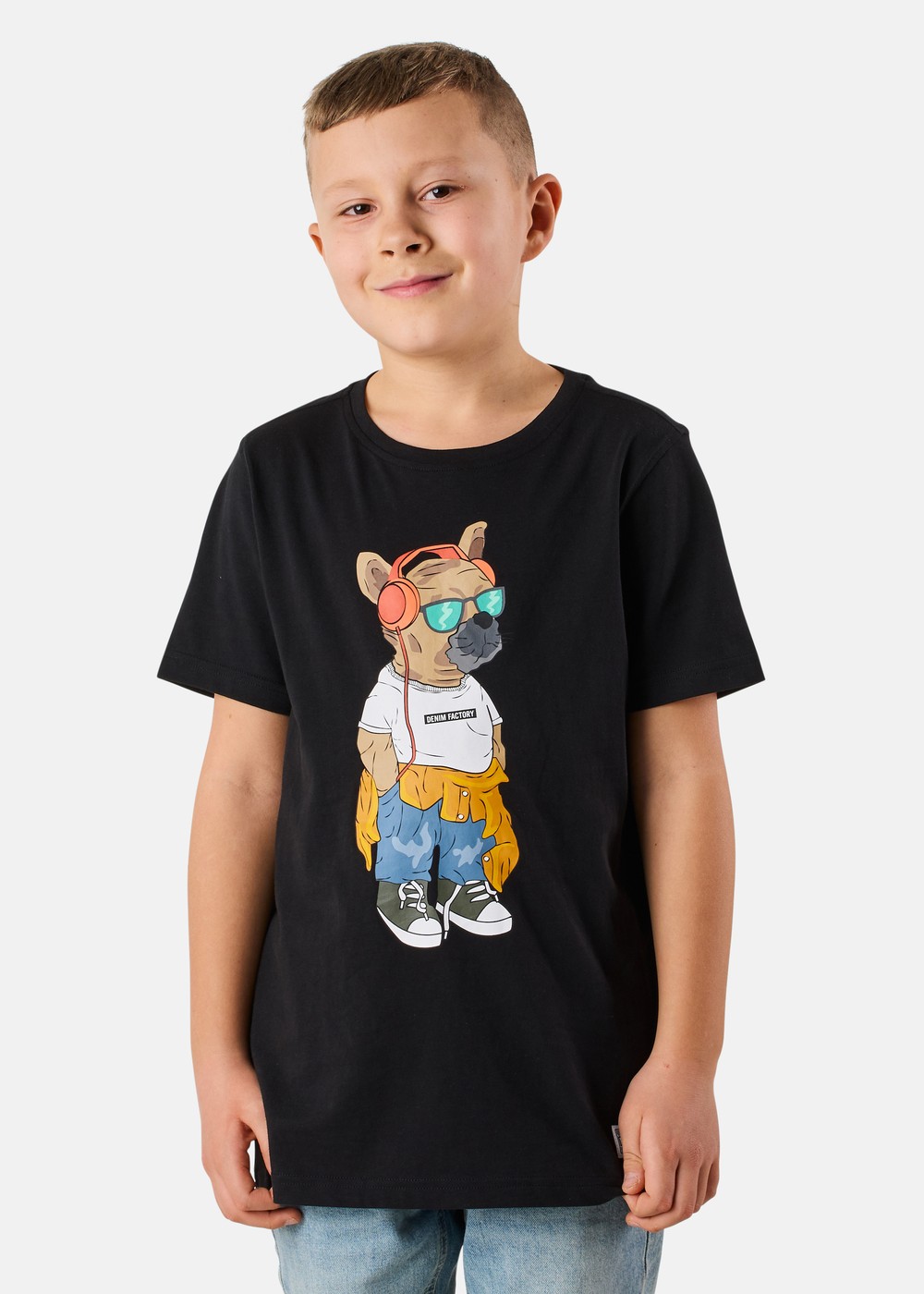 San Diego Tee B Jr, Black, 110, T-Shirts | Junior - Kläder - T-shirts | Padelspecialisterna