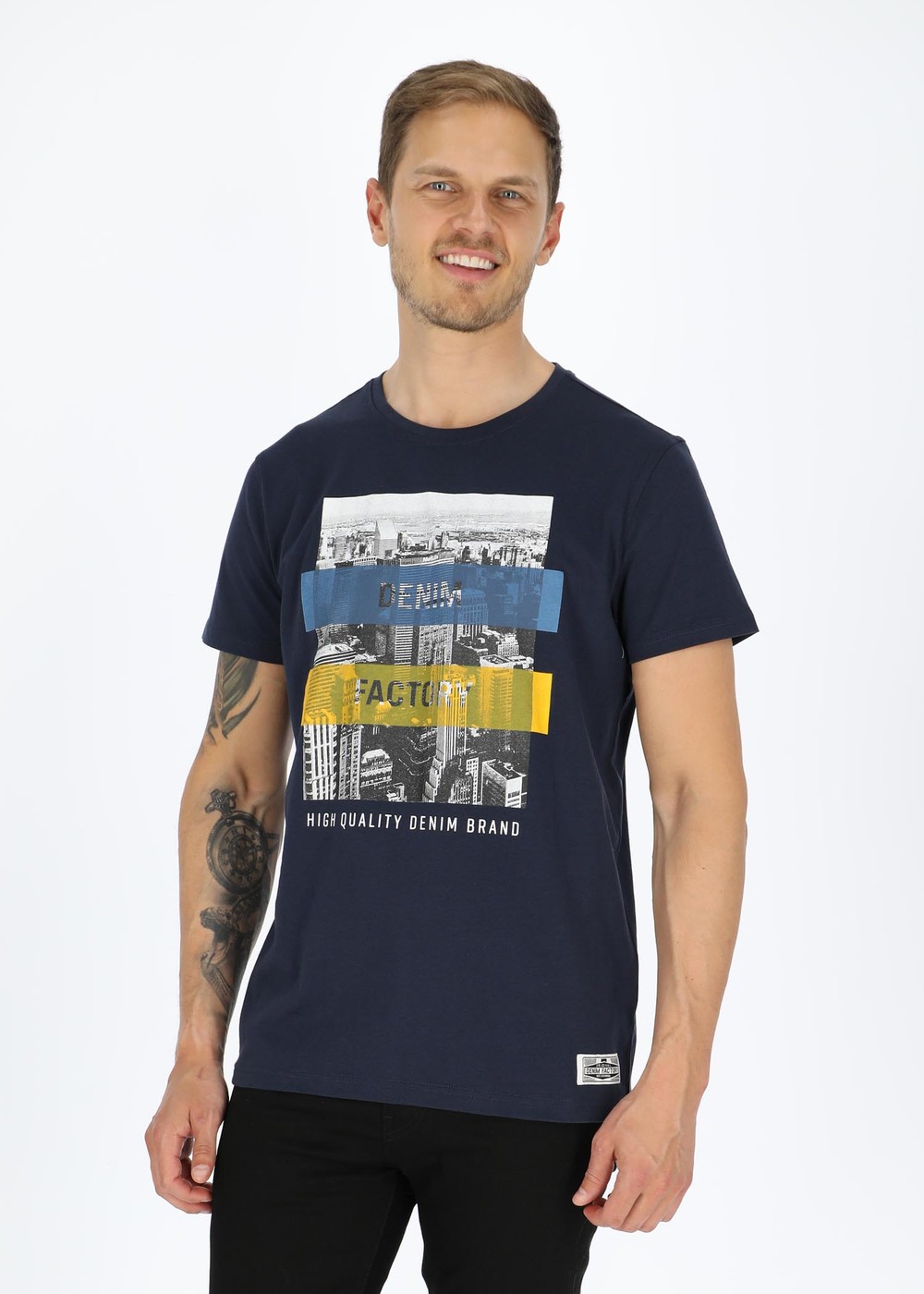 City Tee, Navy, M, T-Shirts | Herr - Kläder - T-shirts | Padelspecialisterna