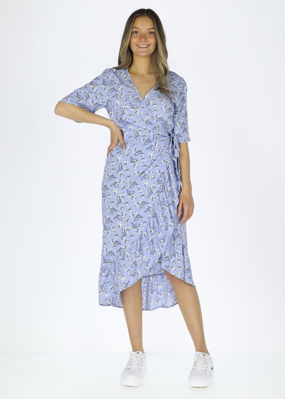 Saint Tropez Wrap Dress W, Lt. Blue, 38, Klänningar | Mode - Kjolar & Klänningar | Padelspecialisterna