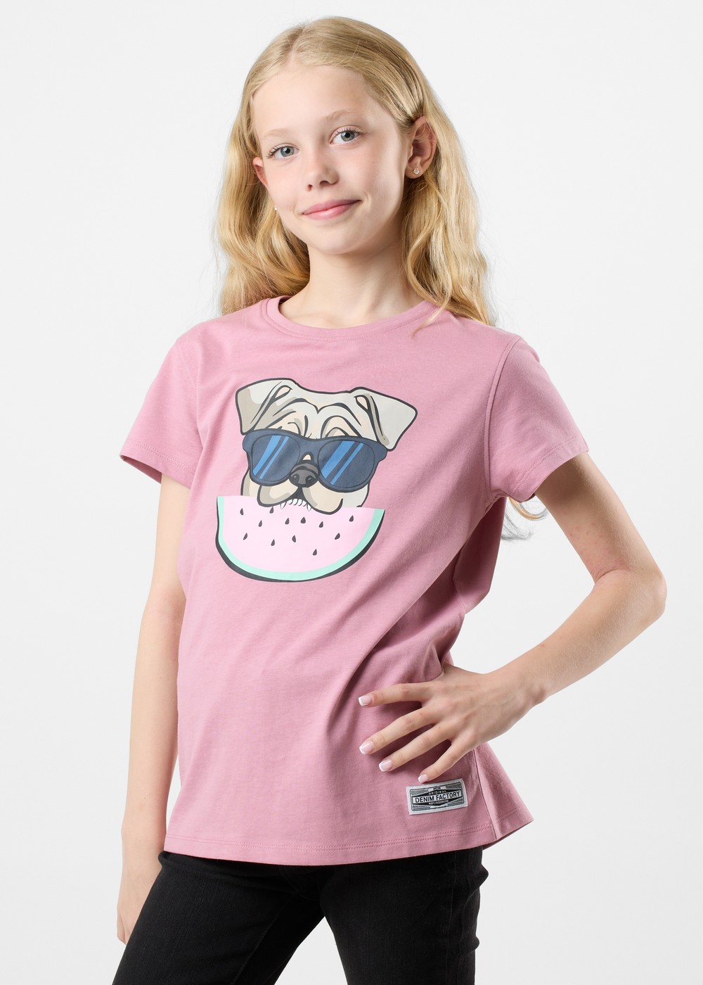 San Diego Tee G Jr, Dusty Rose Watermelon, 150, T-Shirts | Junior - Kläder - T-shirts | Padelspecialisterna