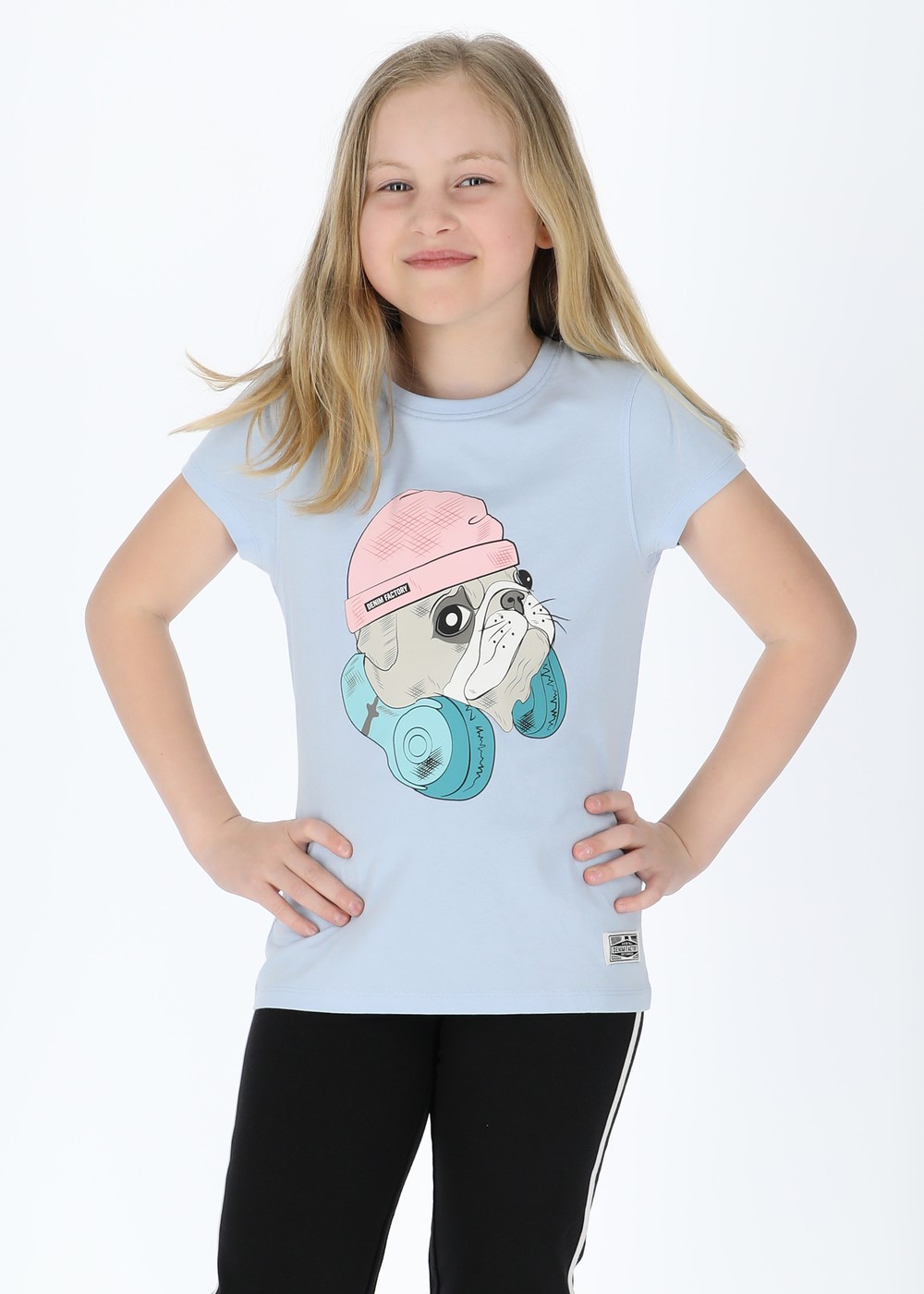San Diego Tee G Jr, Lt. Blue Headphones, 120, T-Shirts | Junior - Kläder - T-shirts | Padelspecialisterna