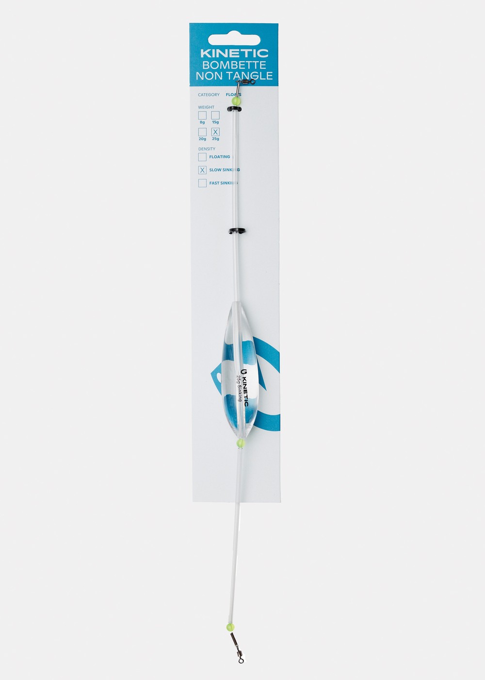 Kinetic Bombette Non Tangle Sl, Clear, 20, Flöten | Sport & aktivitet - Fiske - Krokar och tillbehör - Flöten | Padelspecialisterna