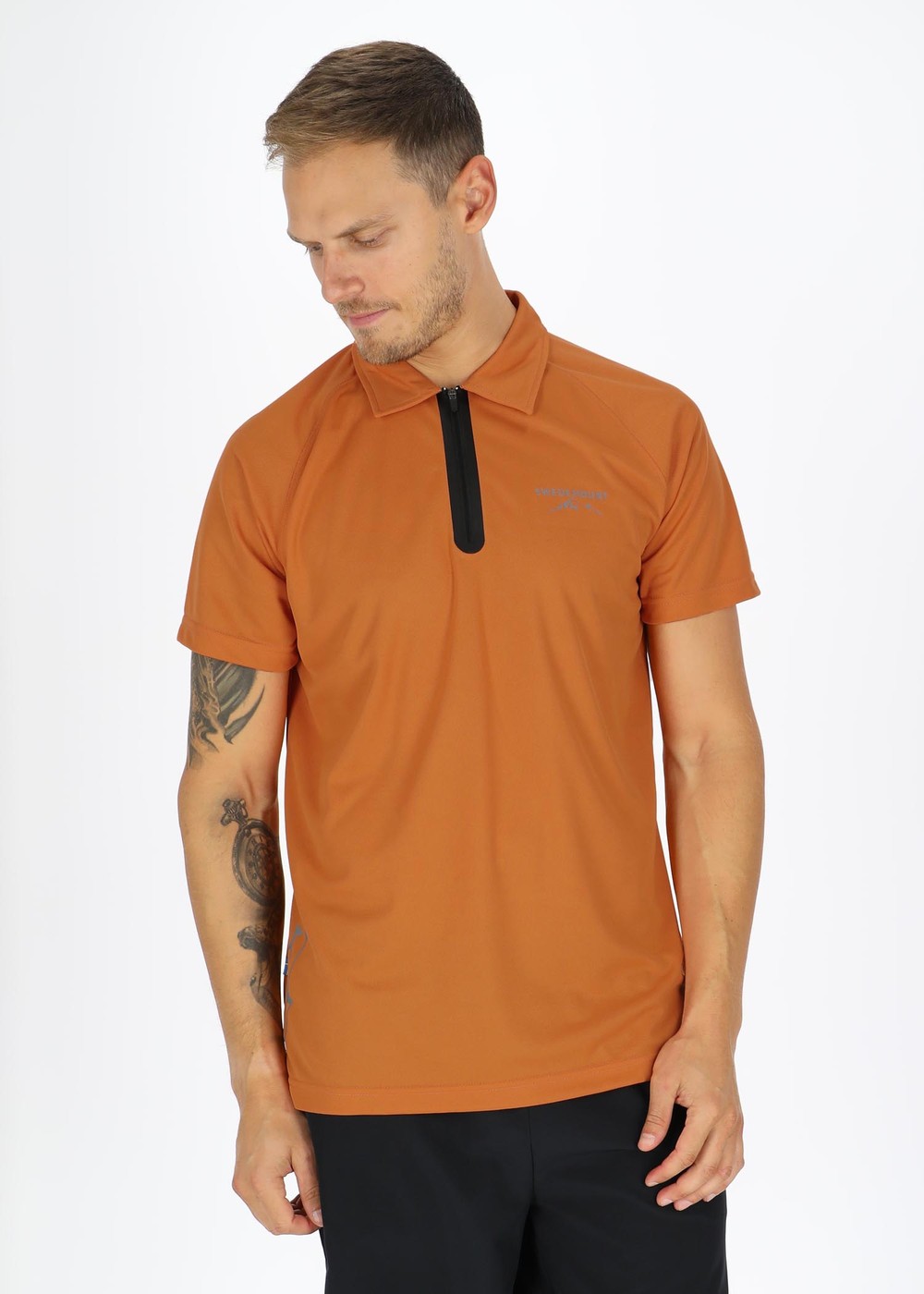 Fjällbacka Piké 2.0, Dk Orange, M, Piketröjor | Herr - Kläder - Piketröjor | Padelspecialisterna