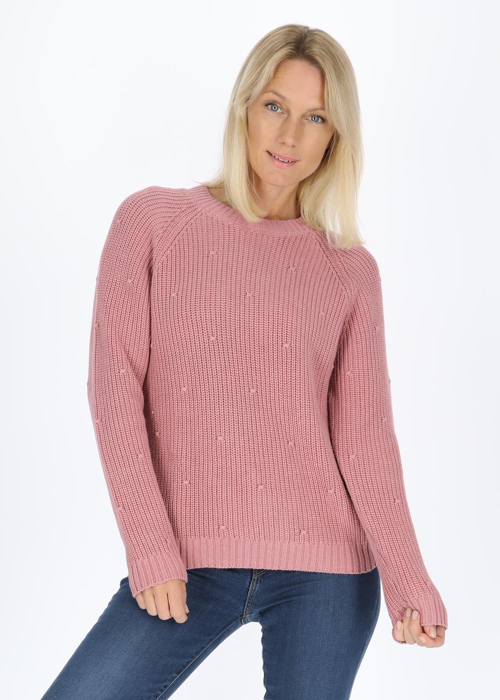 Sankt Claud Knitted Sweater W, Dusty Rose, 34, Stickat | Dam - Kläder - Tröjor - Stickat | Padelspecialisterna