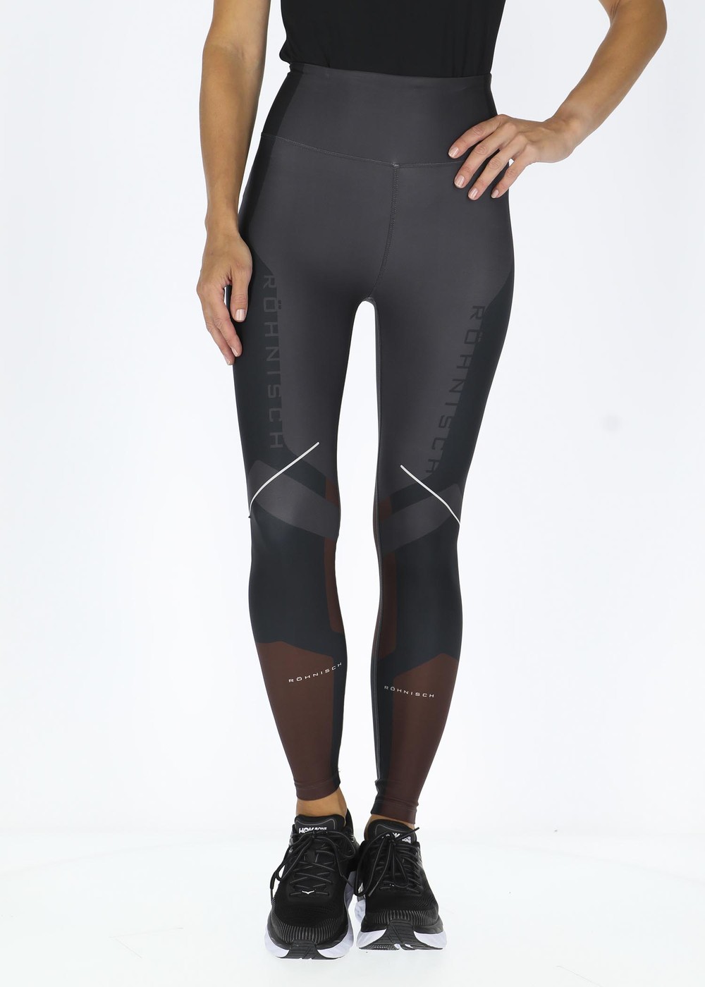 Block Printed Tights, Black Block Print, Xs, Långa Tights | Dam - Kläder - Tights - Långa tights | Padelspecialisterna