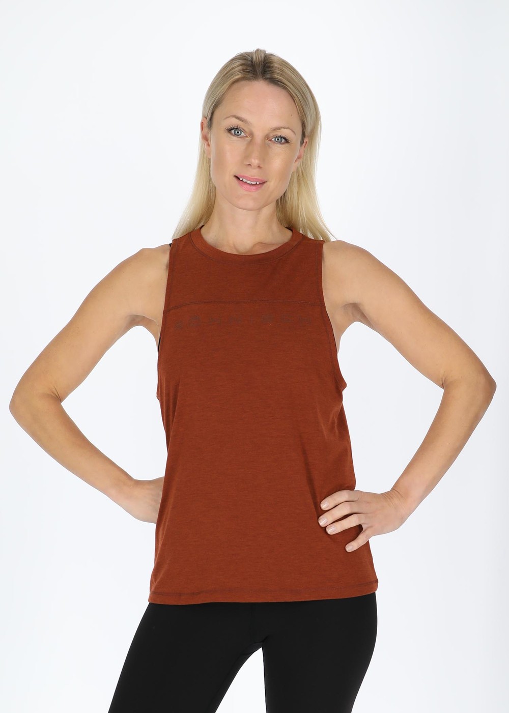 Saima Loose Singlet, Smoked Paprika, Xs, Löpar-Linnen | Dam - Aktivitet - LöparklÀder - Löpar-linnen | Padelspecialisterna
