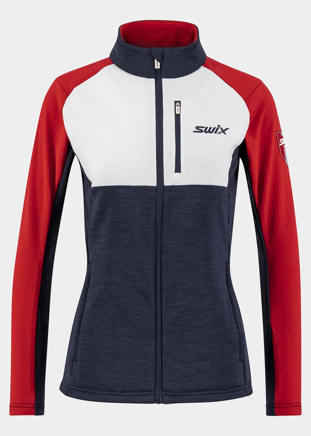 Infinity Midlayer Jkt W, Dark Navy/ Swix Red, Xl, Längdskidkläder | Sport & aktivitet - Sporter - Längdskidåkning - Längdskidkläder | Padelspecialisterna