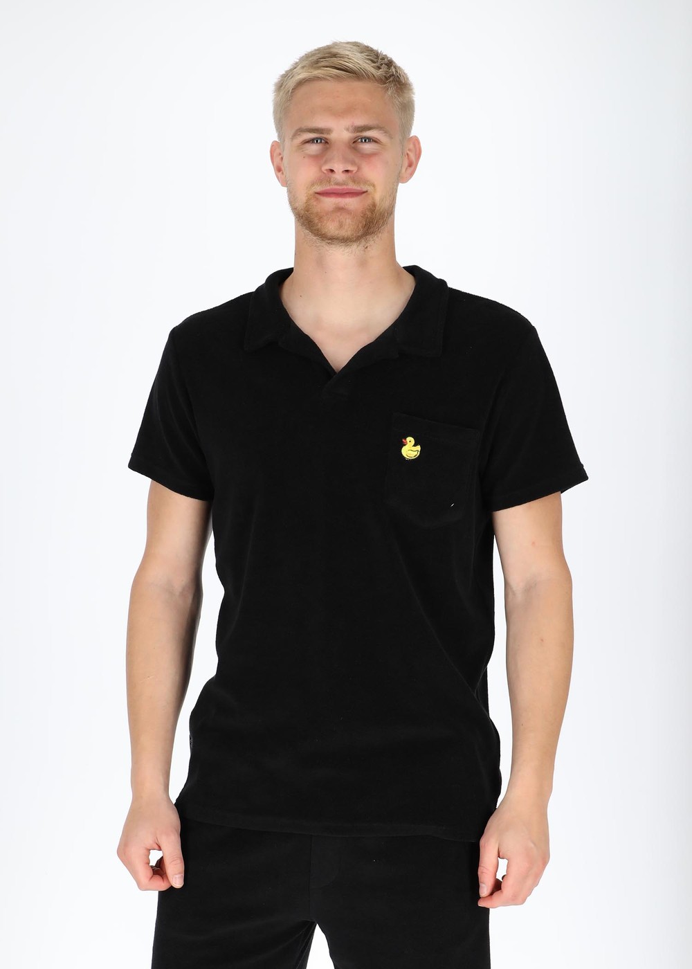 Ibiza Terry Pique, Black, M, Piketröjor | Herr - Kläder - Piketröjor | Padelspecialisterna