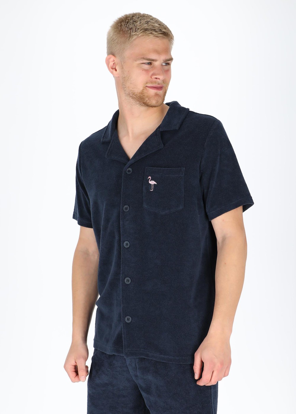 Ibiza Terry Shirt, Navy, L, Kortärmade Skjortor | Herr - Kläder - Skjortor - Kortärmade skjortor | Padelspecialisterna