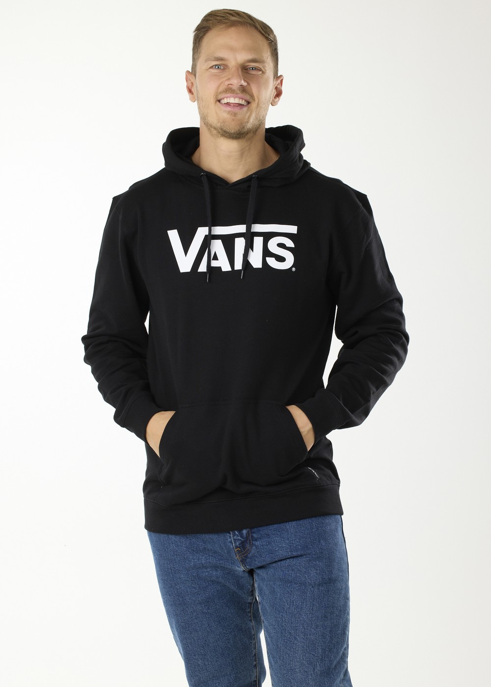 Classic Vans Po-B, Black, S, Hoodies | Herr - Kläder - Tröjor - Hoodies | Padelspecialisterna