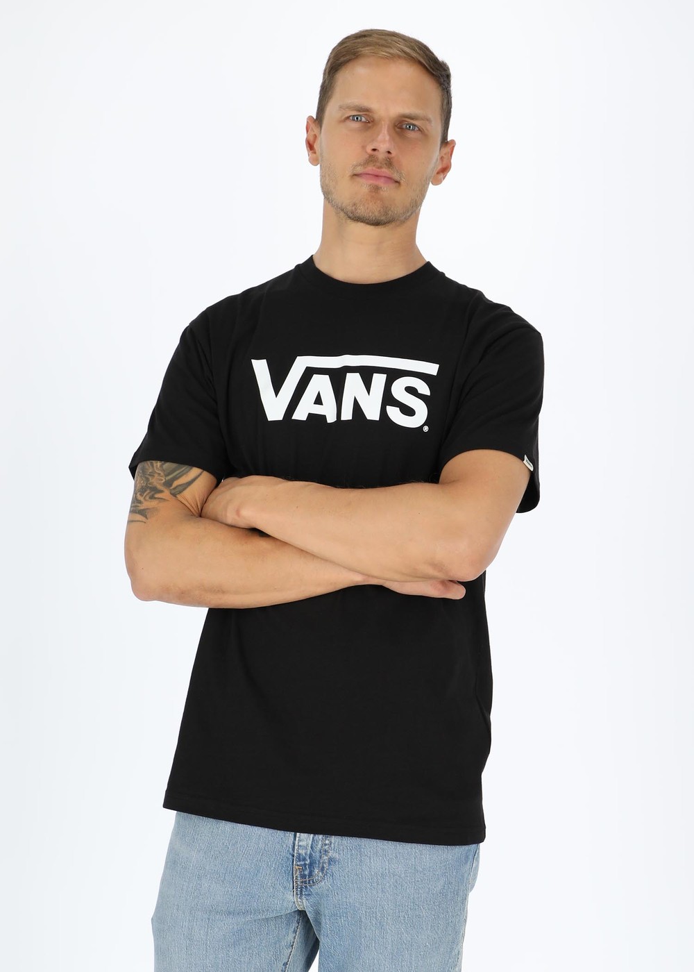 Classic Vans Tee-B, Black/White, Xl, T-Shirts | Herr - Kläder - T-shirts | Padelspecialisterna