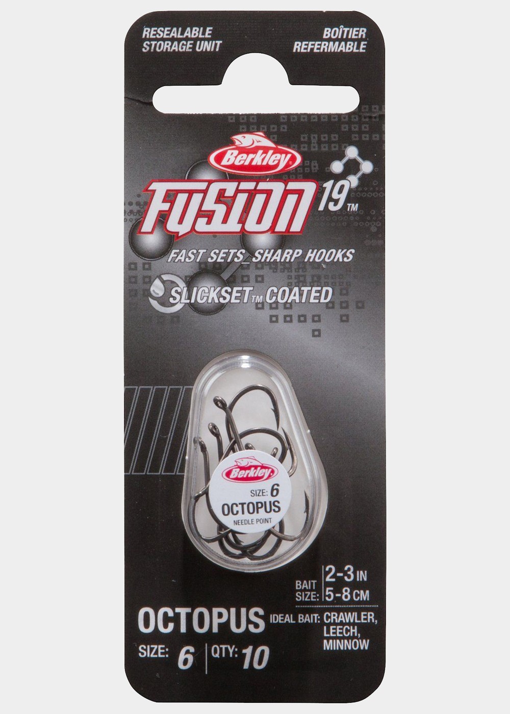 Berkley Fusion19 Colored Octopus Hooks Red / 6