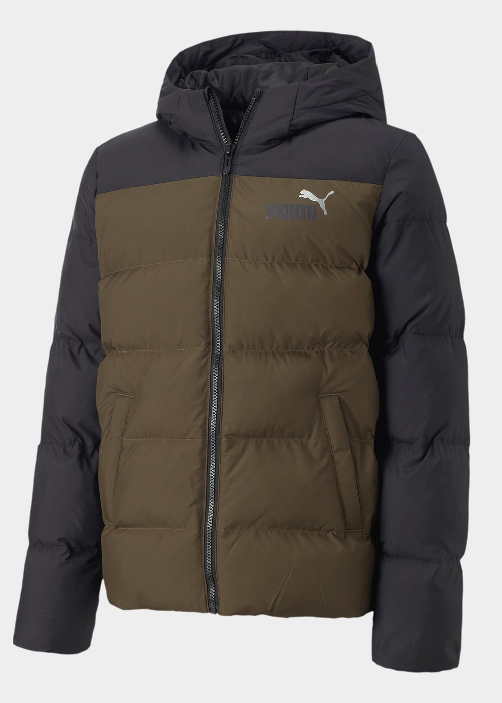 Colourblock Polyball Hooded Ja, Deep Olive, 128, Vinterjackor | Junior - KlÀder - Jackor - Vinterjackor | Padelspecialisterna